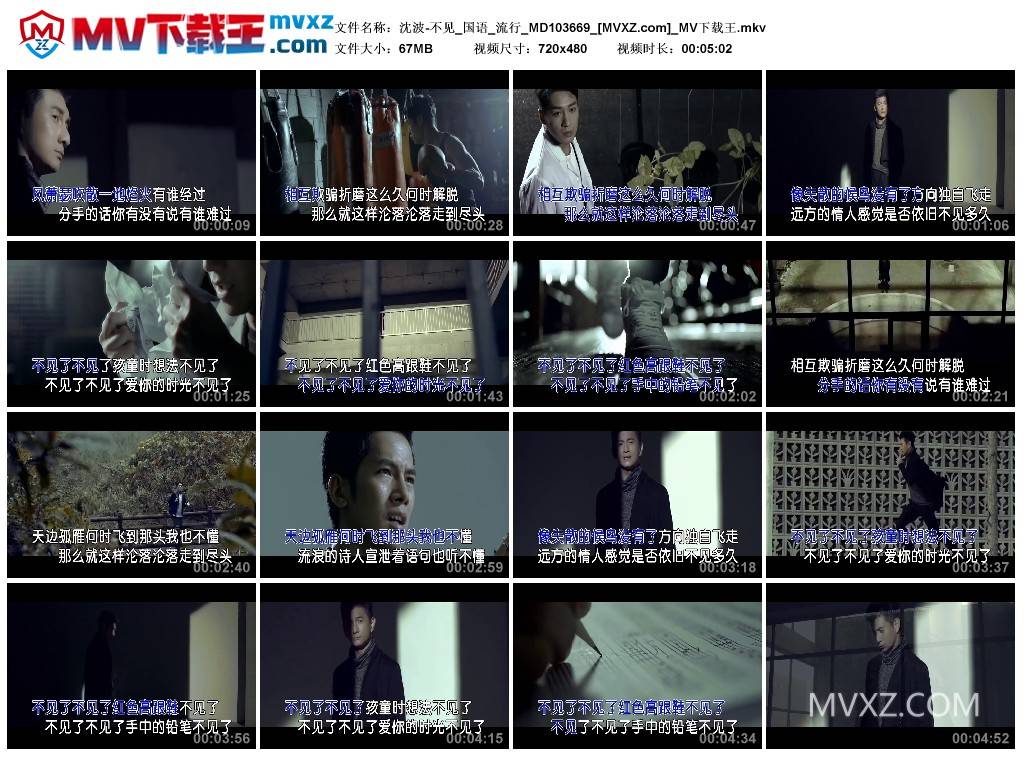 沈波-不见_国语_流行_MD103669